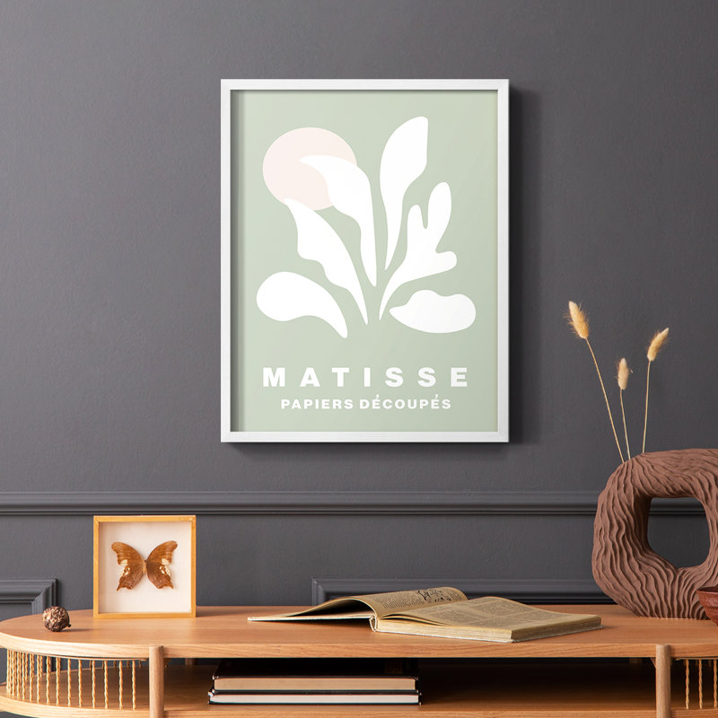 Matisse CCLXV III, reproduction encadrée - bois massif, Blanc, H 20 po x l 16 po