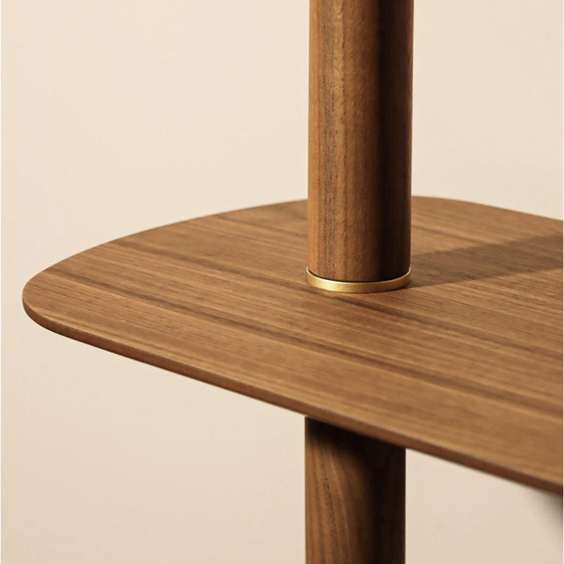Axis 3 Shelving System, Walnut, 83.5'' H X 106.3'' W X 11.8'' D