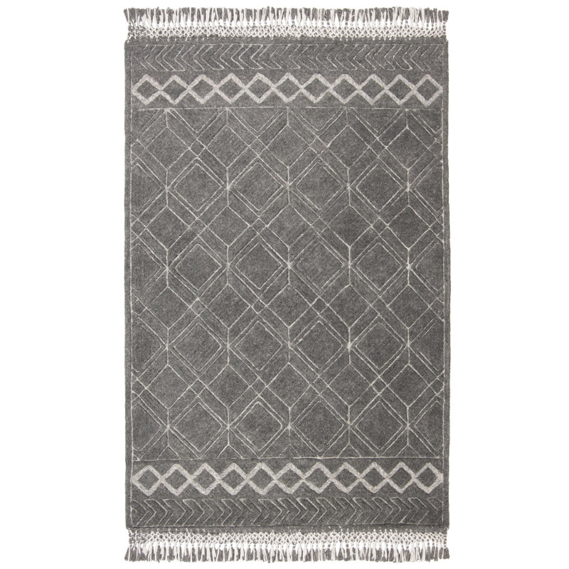 Powell Hand Tufted Performance Geometric Rug, Rectangle 5' x 8'