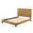 Wade Tufted Faux Leather Upholstered Wooden Low Profile Standard Bed with Headboard & Footboard-75880092