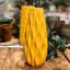 Ensemble de 2 vases de table en grès jaune 2 pièces Colletta