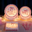 Ensemble de 100 pièces de vaisselle rose 100% Happy Birthday