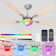 52" RGB Ceiling Fan With Led Light and Remote/APP Control