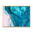 Toile avec cadre flottant brun