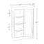 Armoire de rangement à une porte avec 3 tiroirs-34810543