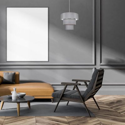 Desmon Fabric Semi Flush Mount