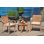 Quane Outdoor 3 - Piece Teak Bistro Set