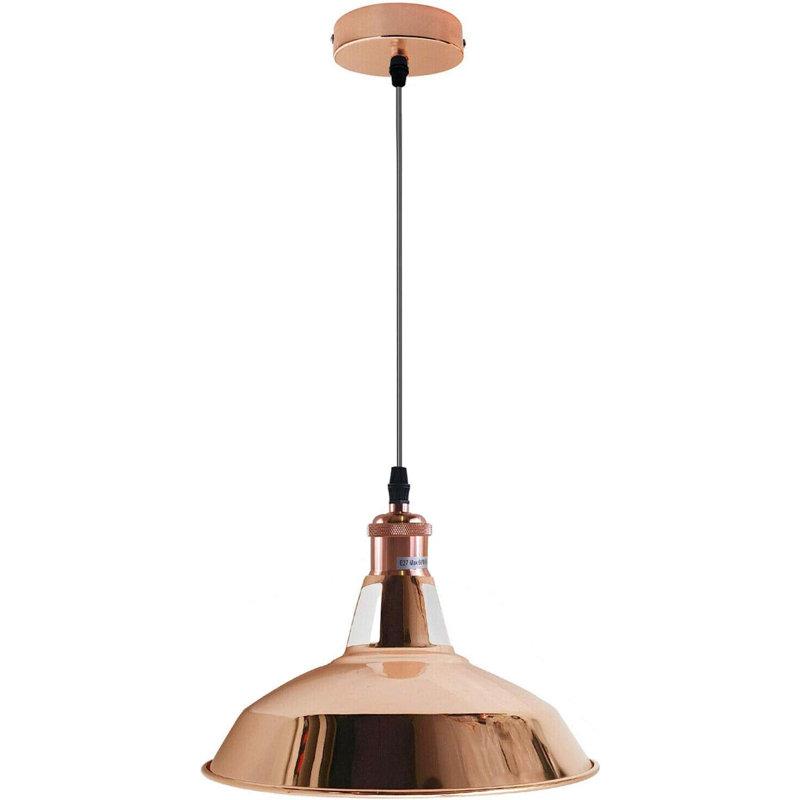 1 - Light Rose Gold Geometric Pendant