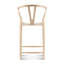 Tabouret de comptoir Wishbone frêne naturel
