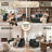 81" Green Linen 3-Seat Deep Seat Sofa, Mid-Century Modern Upholstered with Rolled Arms and Tapered Wood Legs, Removable Cushion Covers-1633867447