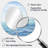 Oceans Infinity Dreamscape V - Abstract Oval Decorative Mirror On Metal-71437490