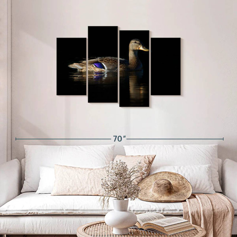 Brampt Swimming Mallard Duck, 27"H x 43"W