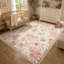 Tapis vintage à motif floral lavable à la machine avec envers antidérapant-1153398372-1166378662