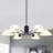 Lakendria 6 - Light 34.65'' Mid Century Chandelier With Milk White Glass Shade For Bedroom Living Room Kitchen Foyer Entryway-1348811206