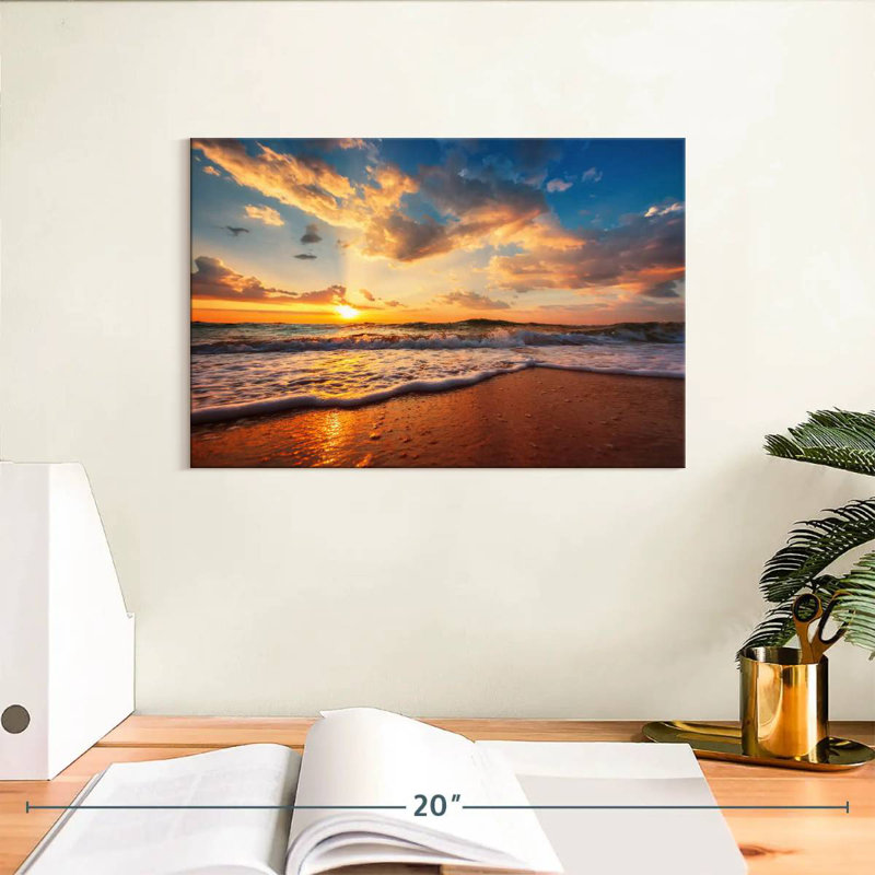 Paysage de plage jamaïcain Gillard, H 8 po x l 12 po