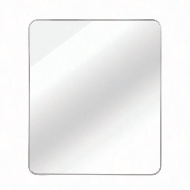 30 "X36" Rectangular Bathroom Wall Mirror, Silver
