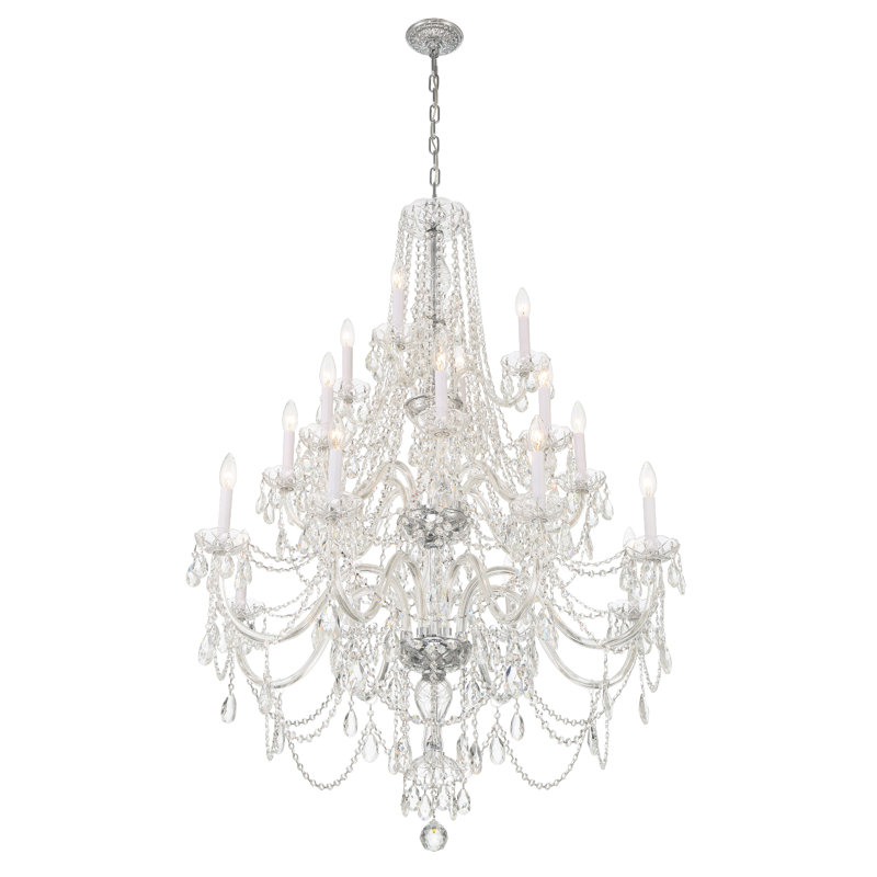 Lustre classique 20 lumières Irl, Chrome