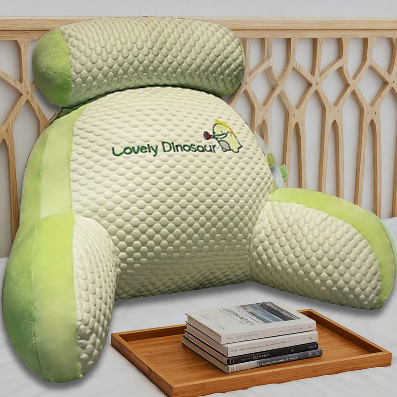 Coussin de lecture à motif de dinosaure à motif de grain pour chambre à coucher et salon