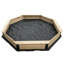 Wood Sandpit with Seating & Cover