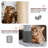 Duan 34" Cat Tree, Kitten Tower Condo Cat House with Scratching Post, Toy Ball, Ramp and Perch Bed-1843509617