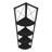 Bookshelf, Bookcase, Etagere, Corner, 4 Tier, 60"H, Office, Bedroom, Laminate, Metal, Contemporary, Modern-1292707906