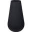 Matte Black 14'' Metal Table Vase