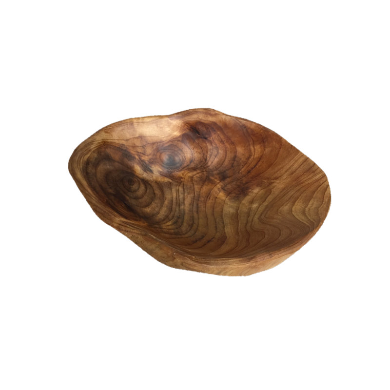 Seppe Wood Decorative Bowl 1, 4" H x 9" W x 9" D