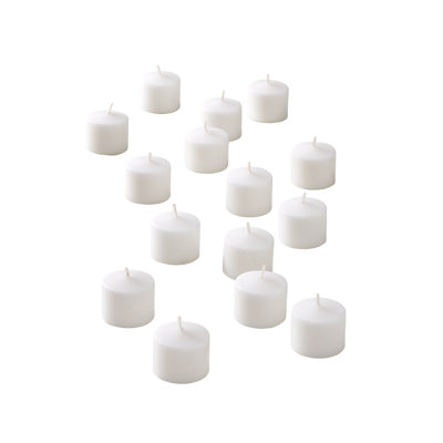Ebern Designs 10-Hour Votive Candle, Unscented, Long-Burning Tea Light Candles For Weddings, Parties, Events, Restaurants & Bars