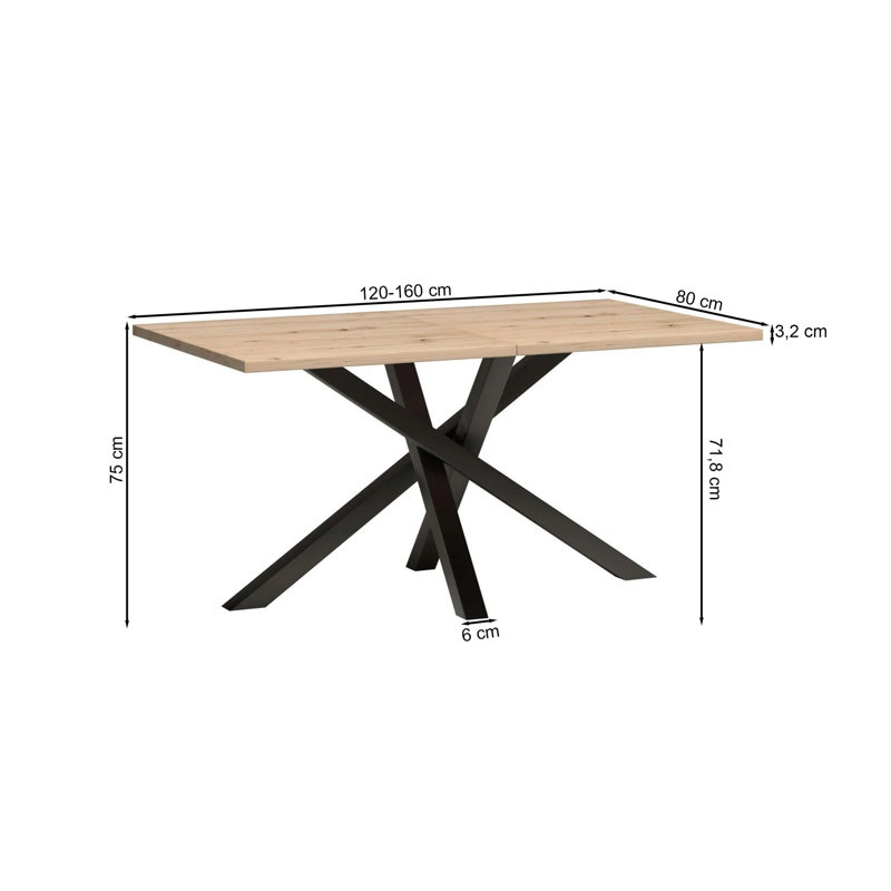 Extendable Dining Table, 120