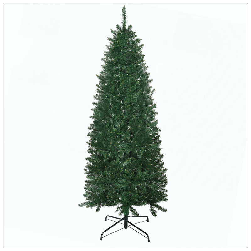 Sapin de Noël artificiel non éclairé avec branches réalistes et 583 pointes