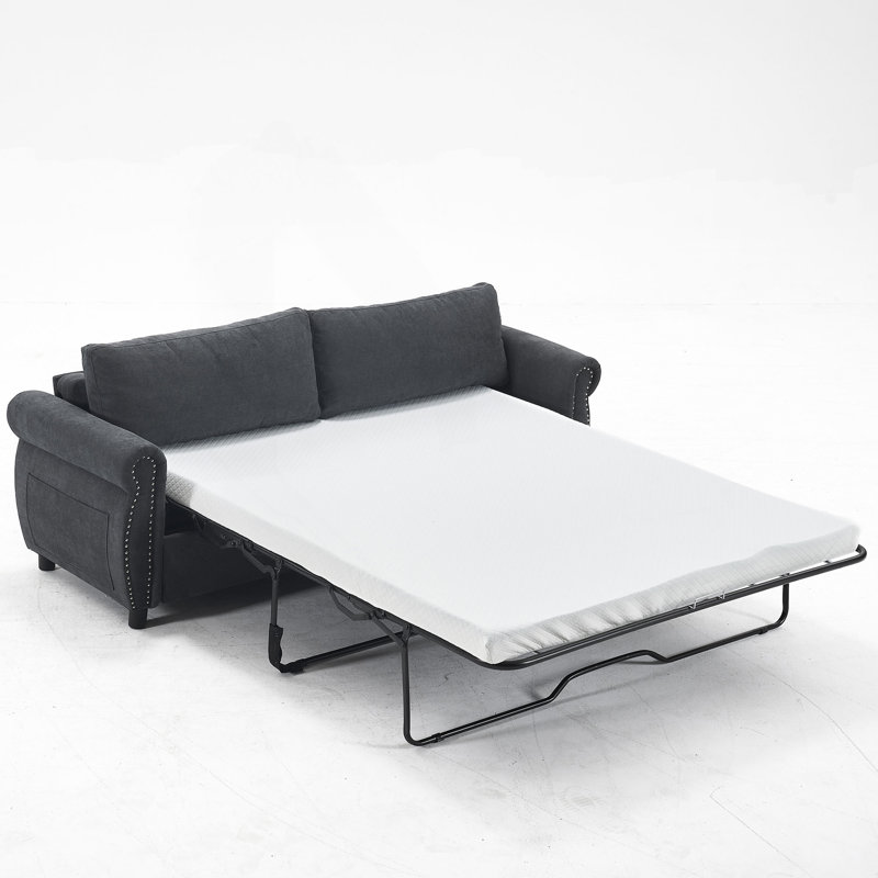Canapé-lit polyvalent 2 en 1 avec grand matelas pour un sommeil confortable et un salon élégant ou une chambre à coucher