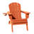 Ergonomically designed resin folding Adirondack chair-328065397