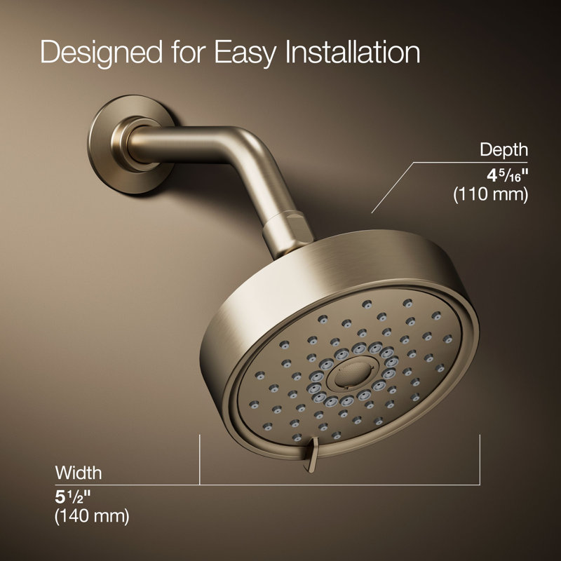 Purist 1.75 GPM Full/Standard Fixed Shower Head, Vibrant Brushed Bronze