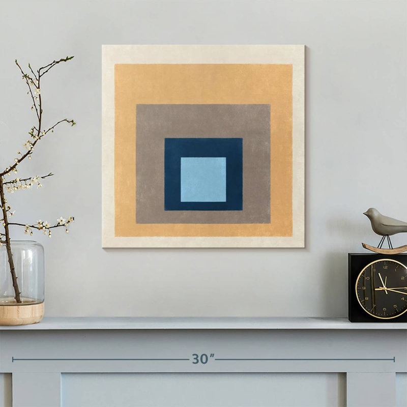 Neutral Square Layers, 16" H x 16" W