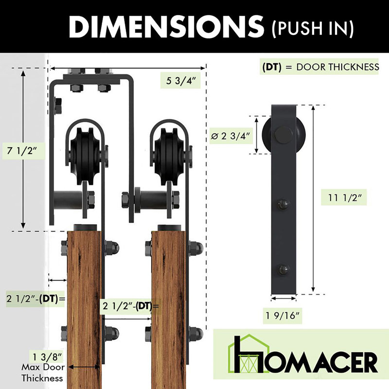 Regular U Bracket Set For Double Track Bypass Use （Not for Spoke Wheel）