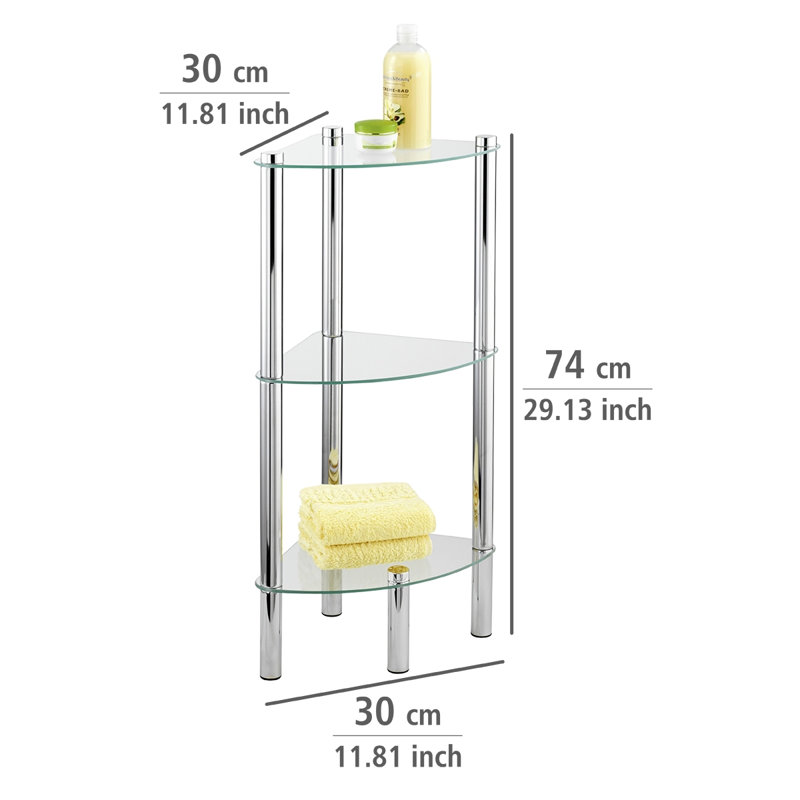 Yago Glass Bathroom Shelves