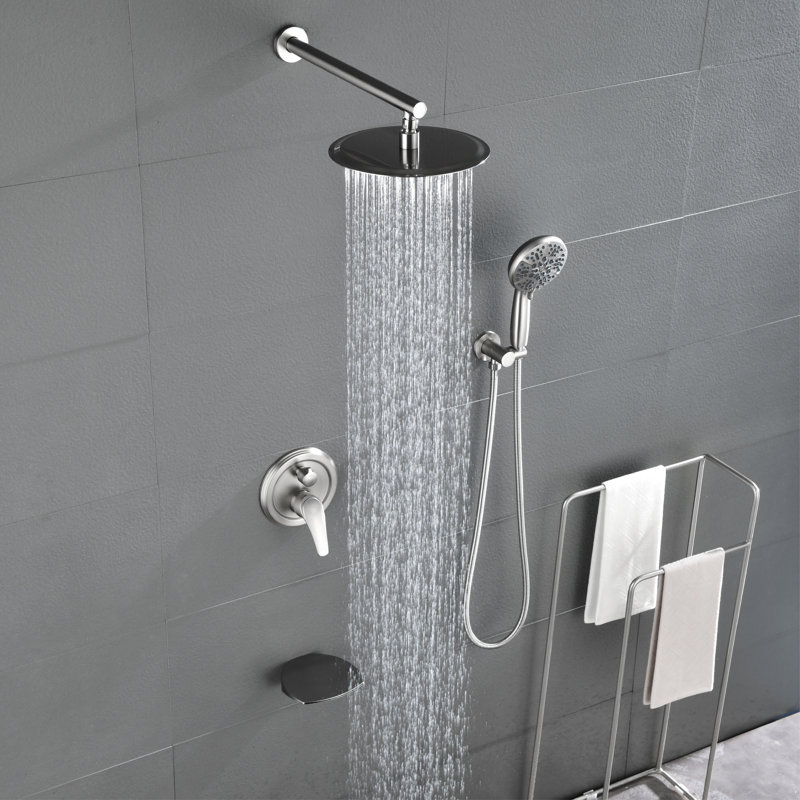 All-In-One Kit with Rough in-Valve, Brushed Nickel