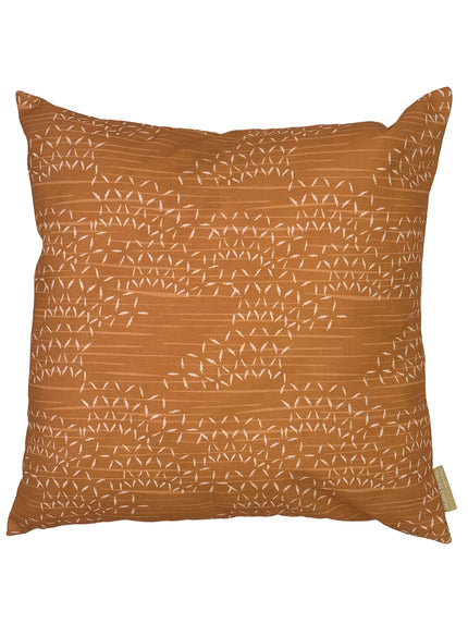 Taie d'oreiller carrée Kaha Tangerine, Orange Kaha