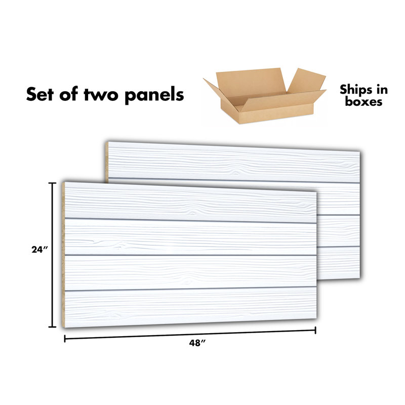 Panneau de lattes texturé Barnwood (panneaux H 24 po x L 48 po), Érable miel
