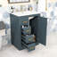 Meuble-lavabo de salle de bain avec lavabo en céramique et 3 tiroirs-592116925