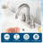 4 Inch Centerset Brushed Nickel Bathroom Faucet, 2-Handle 360° Swivel High Arc Vanity Faucet