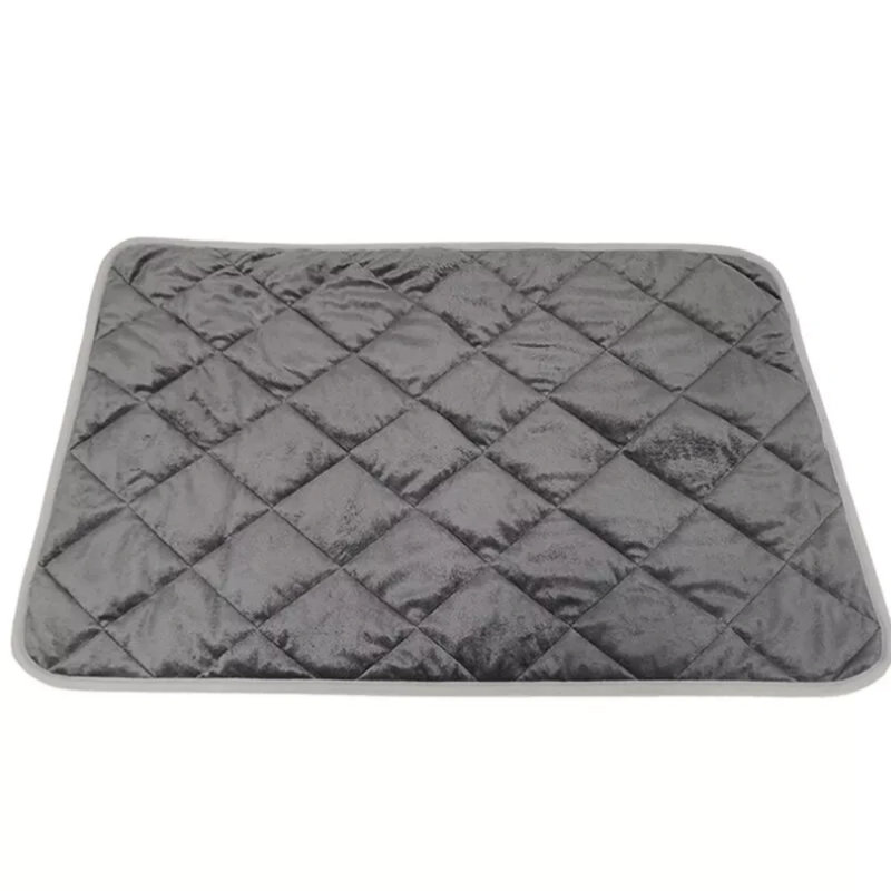 Tapis antidérapant chauffant pour animaux de compagnie, H 2 po x l 27,55 po x P 18,89 po, Gris