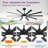 52/72/80 Inch Modern Ceiling Fan with Light and Remote Control-1678895335