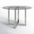 Dern Glass Round Dining Table-50780285-50780283
