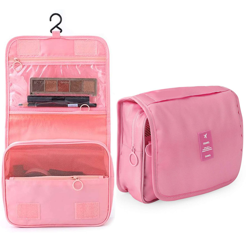 Trousse de toilette de voyage suspendue, Rose