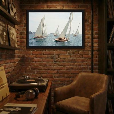 Paysage et nature, bateaux à voile sur les eaux calmes de l'océan