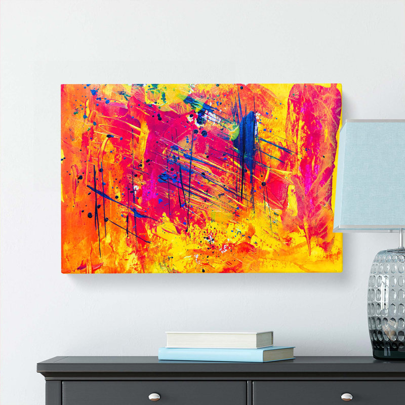 Abstract Art Painting Vol.323 by S.Johnson - Wrapped Canvas Painting, 40cm H x 60cm W x 3cm D
