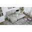 HOMCOM Corner Sofa Bed with Storage L-Shaped Sectional Couch Charcoal Grey-983189201