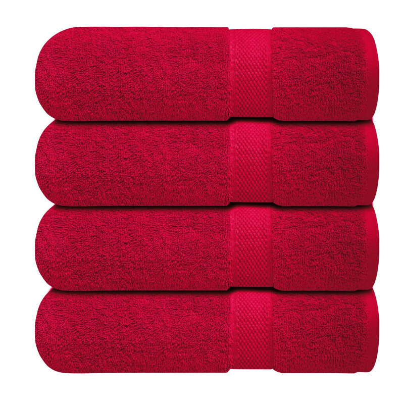 100% Cotton Bath Towel, Burgundy
