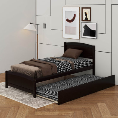 Lit plateforme simple avec lit gigogne